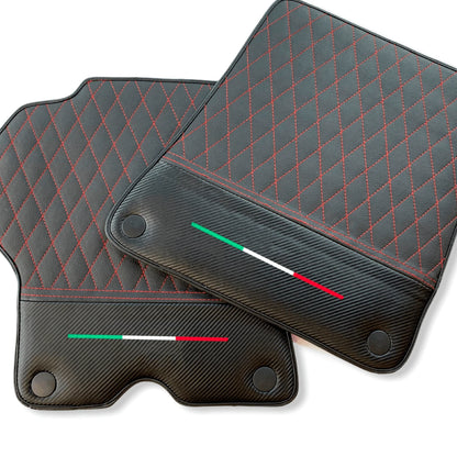 AutoWin Floor Mats for Ferrari California Leather & Carbon Edition (2009-2017)