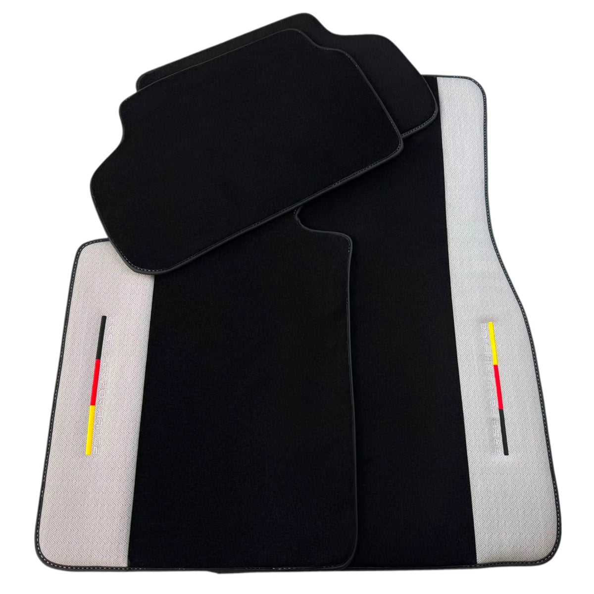 AutoWin Black Floor Mats for Rolls Royce Spectre (2023-2024) Gray Leather
