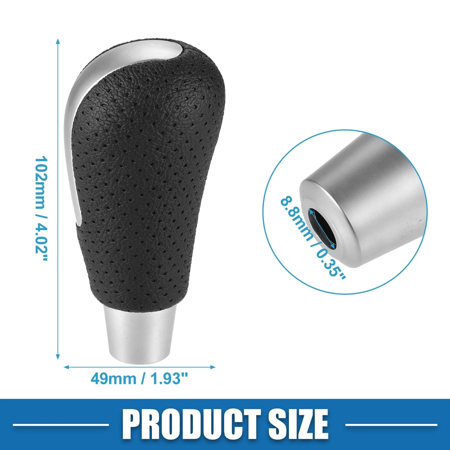 Automatic Gear Shift Knob for Mazda 3 (2009-2016) - Matte Silver Tone