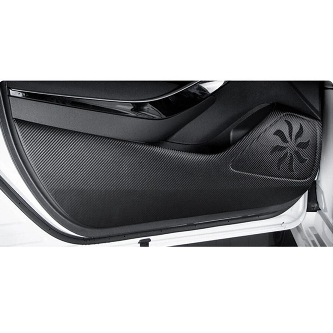 4 x Door Anti Kick Pad Trim Covers for Hyundai Tucson (2021-2022)