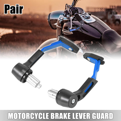 2 x 7/8" 22mm Motorcycle Brake Lever Guard for Make Model Blue