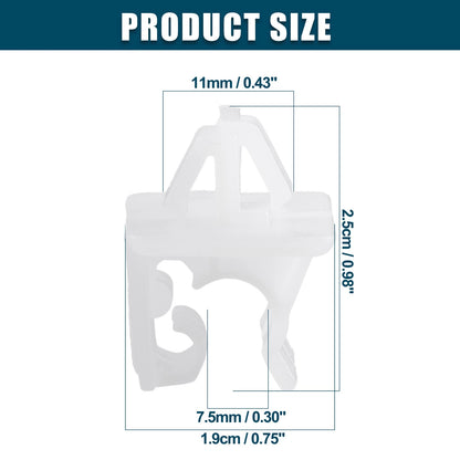 Hood Prop Rod Clip Retainer for Honda Accord CR-V Civic Acura ILX White