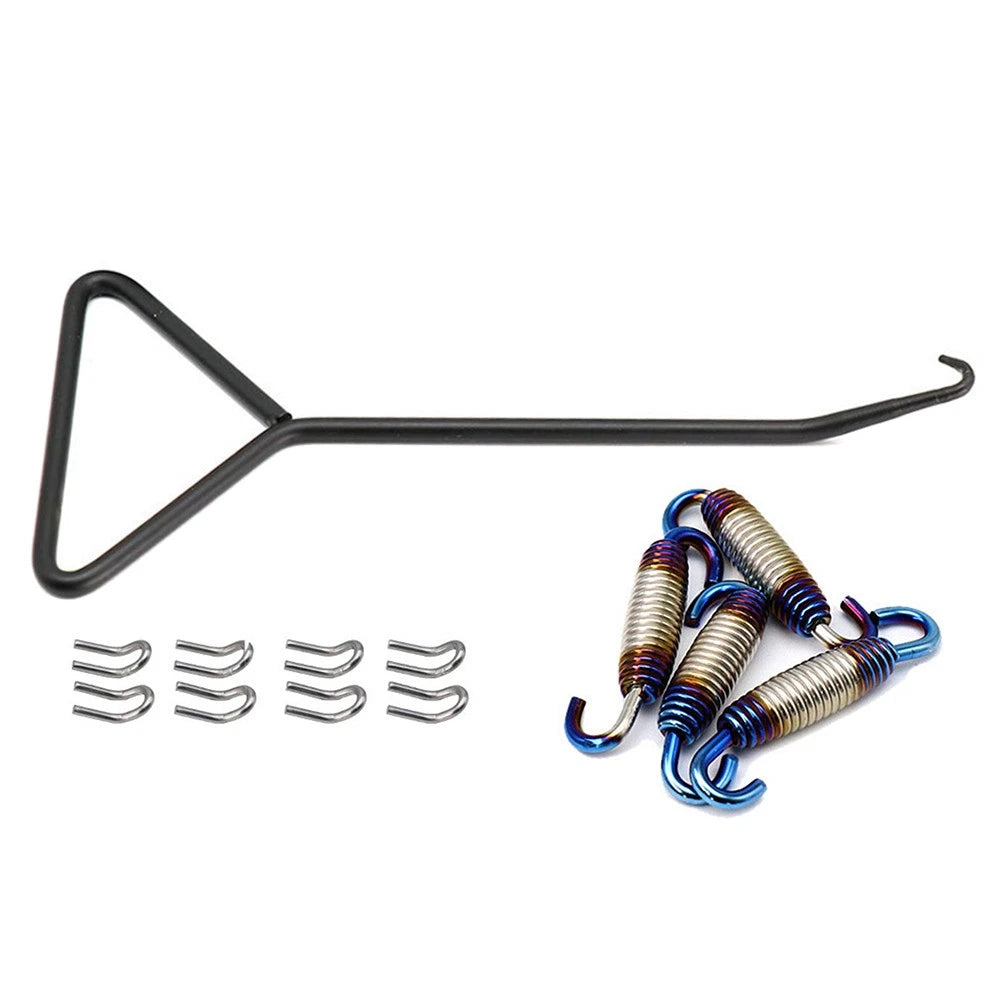 Exhaust Pipe Muffler Mounting Springs for Motorcycle (A03) 79 Characters Max