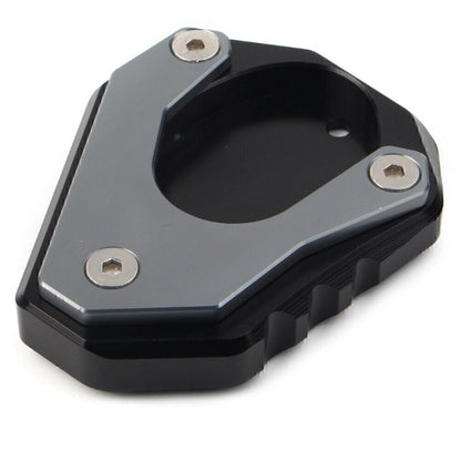 CNC Gray Foot Stand Side Extension Plate for KAWASAKI Ninja 400, Versys 650, KLX 250
