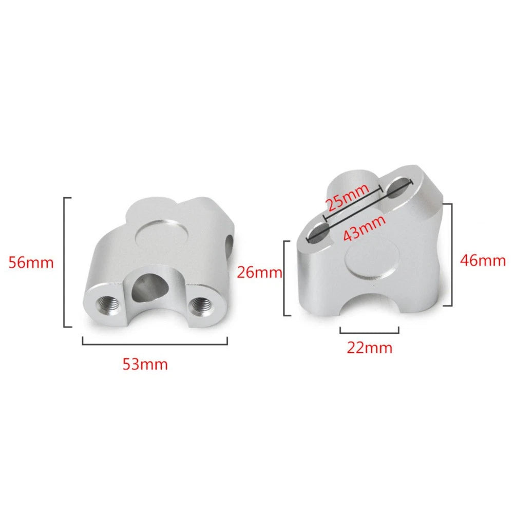 2 x Motorcycle Handlebar Riser Mount Bracket Clamps for Honda CB500X NC750X
