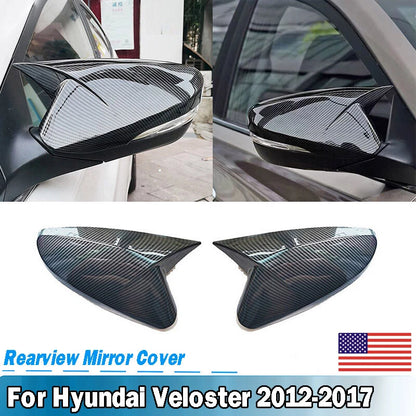 Carbon Fiber Rear View Mirror Covers for Hyundai Veloster (2012-2017)