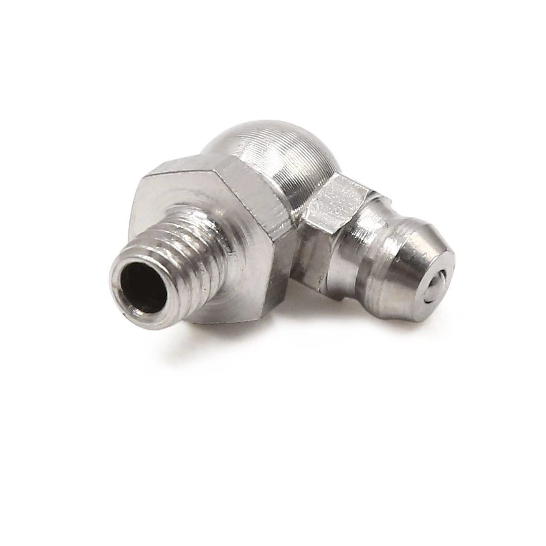 2 x M6 x 1 Stainless 90° Grease Nipple Fitting for Motorcycle/Car