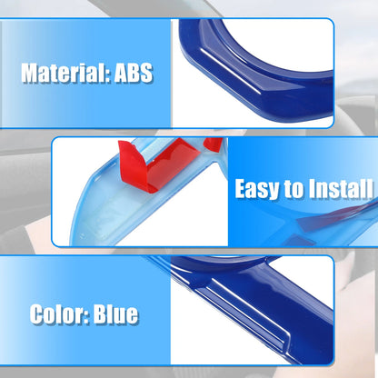 Blue Headlight Switch Button Trim Cover for Jeep Wrangler JL (2018-2023)