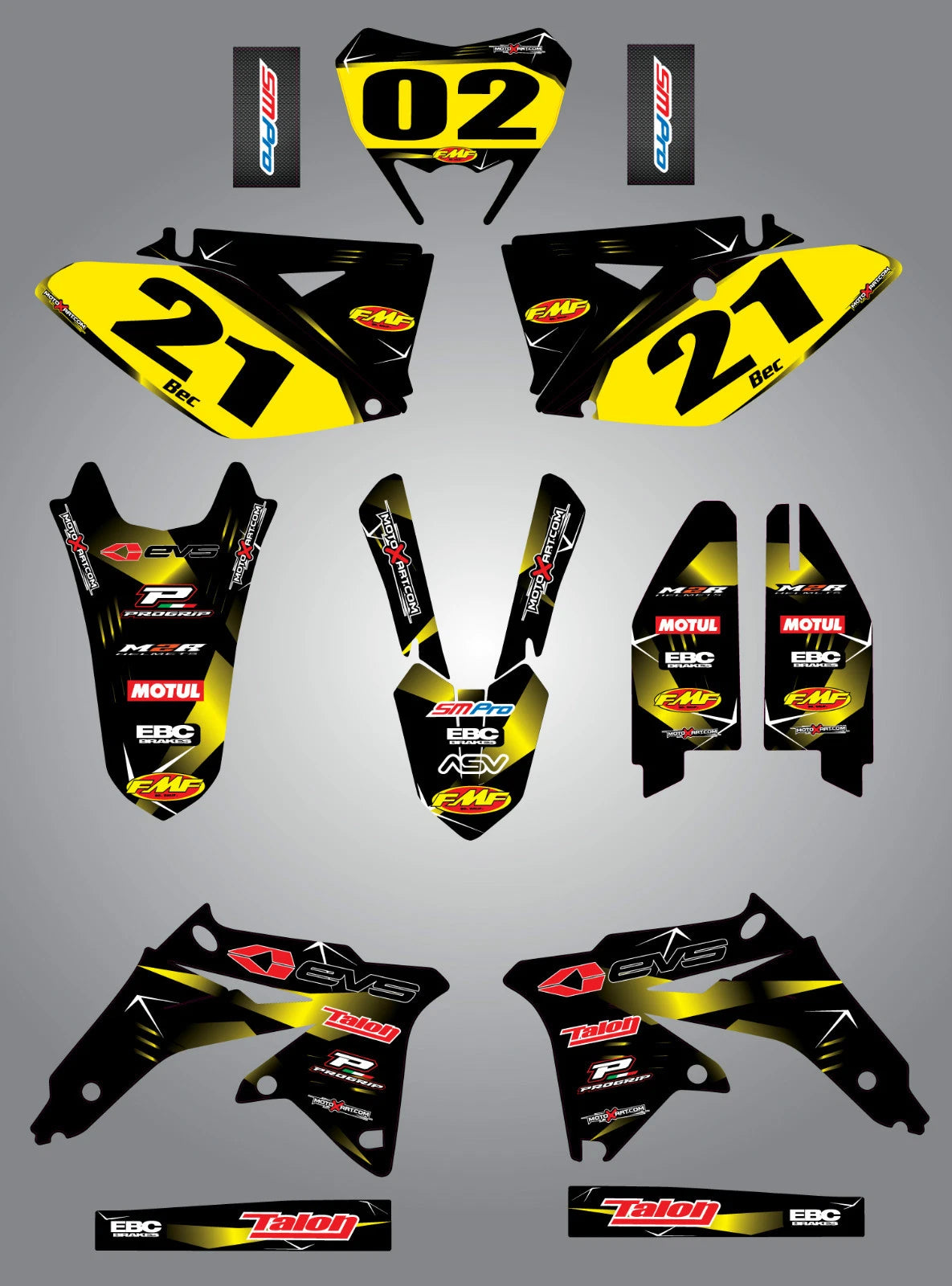 Custom Sticker Kit for Suzuki RMX 450 Z (2010-2015) - Barbed Style Decals