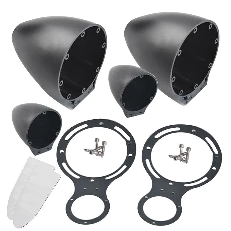 3.5" Mid-Range Speakers & Tweeter Bracket Shell for Car
