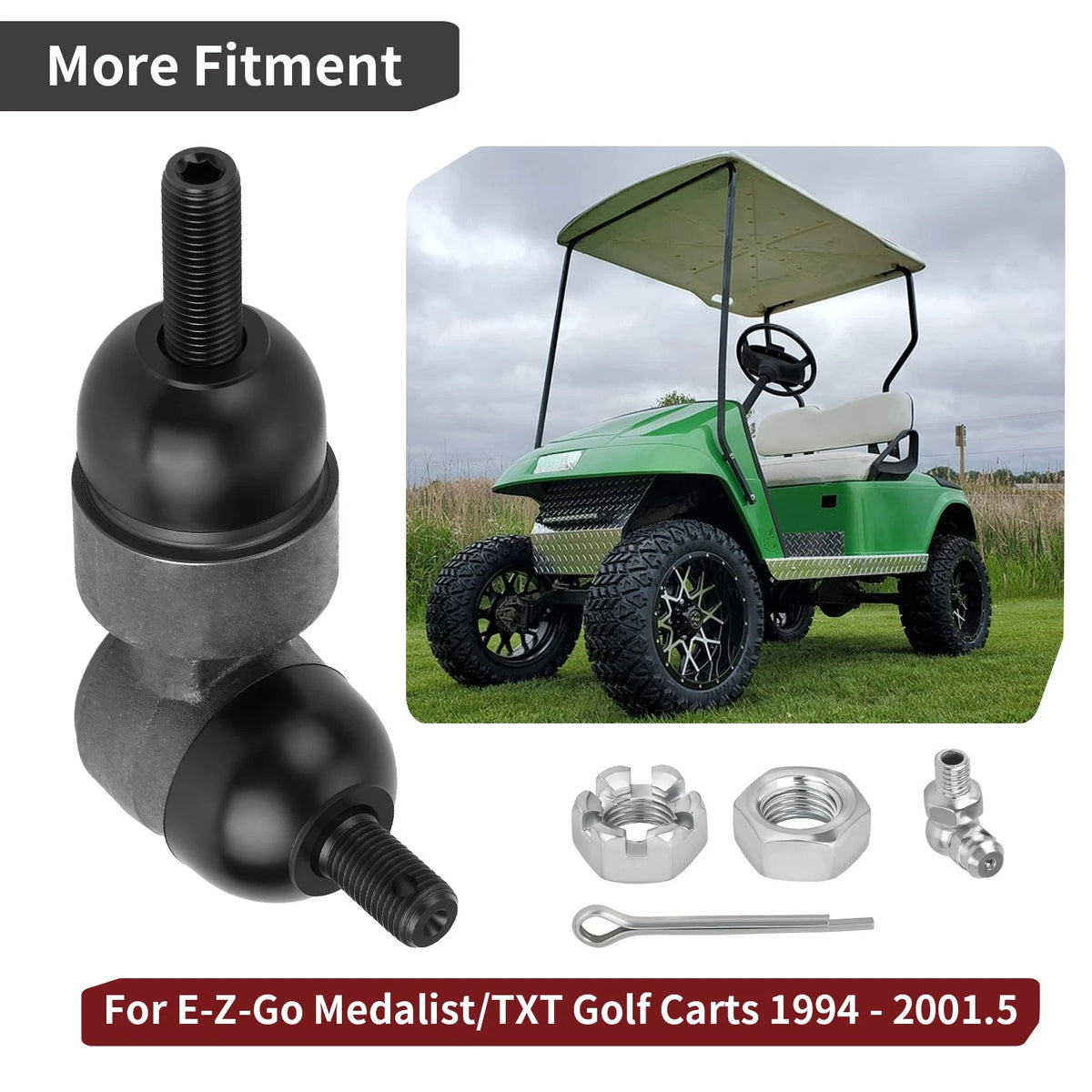 Steering Rack Ball Joint for EZGO TXT Medalist Golf Cart (1994–2001)