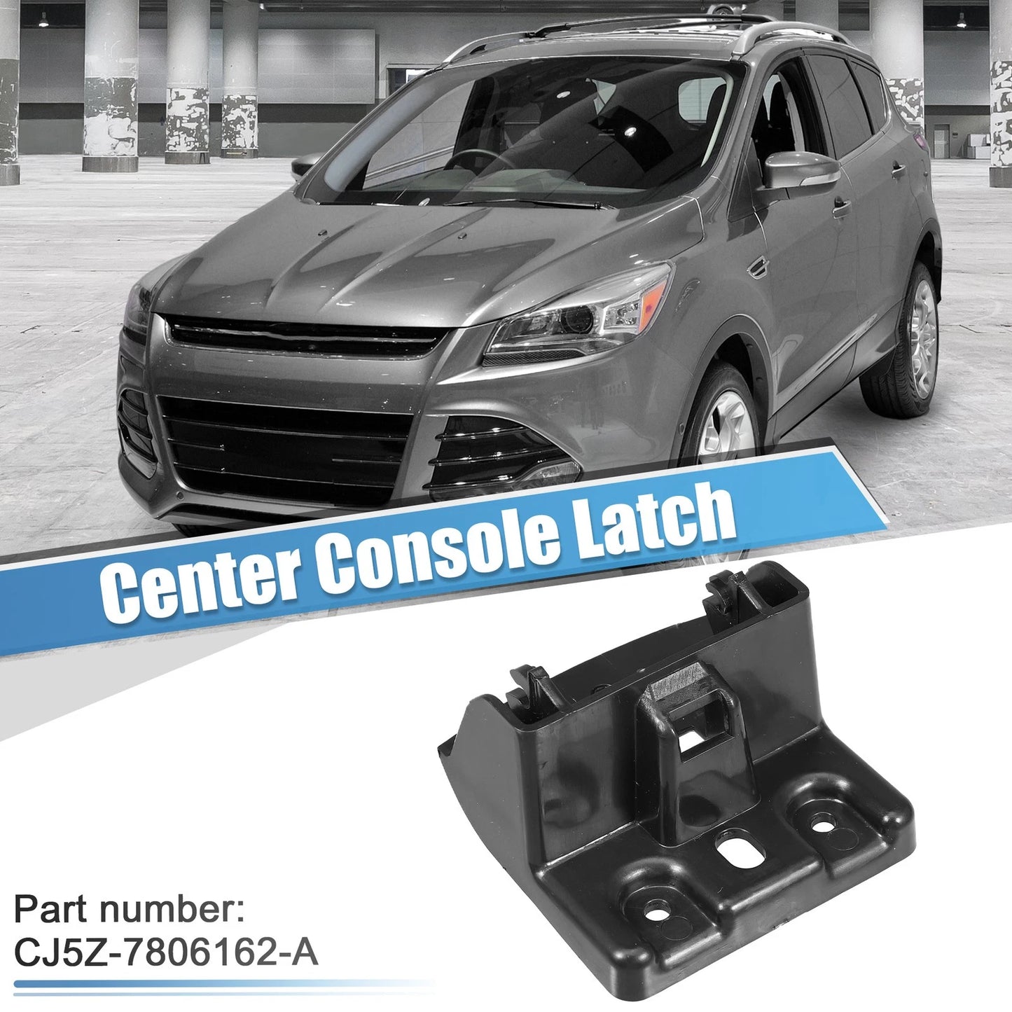 Floor Center Console Latch Stowage Box for Ford Escape C-Max (2013-2019)