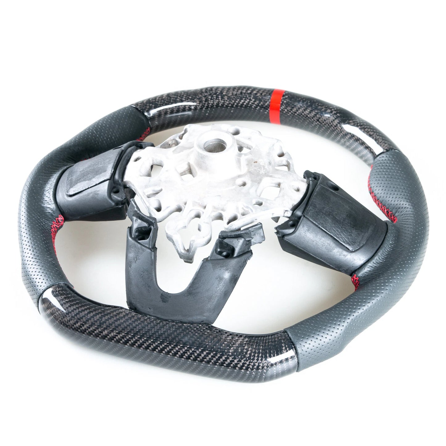 Flat Bottom Carbon Leather Steering Wheel for Mini F54 F55 F56 F57 F60 F61 (2014-2023)