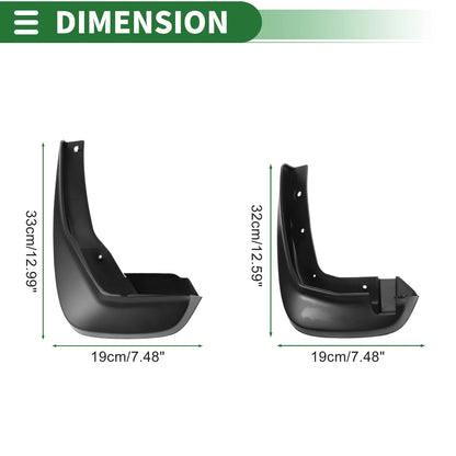 Mud Flaps Splash Guards  Front & Rear for Honda Crosstour (2009-2013)