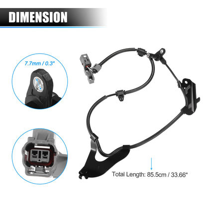 Front Left ABS Wheel Speed Sensor for Isuzu D-Max (2012-2021)