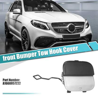 Front Bumper Tow Hook Cover for Mercedes-Benz GLE 63 (2016-2023) Black