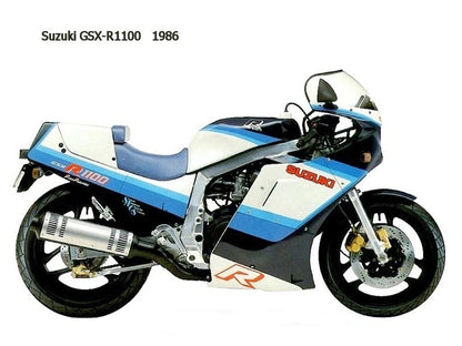 Inox carenatura & parabrezza bulloni for Suzuki GSX-R 1100 (1986–1988)