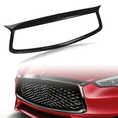 Grille Cover Trim for Infiniti Q60 Coupe (2017-2022) - 18" Gloss Black