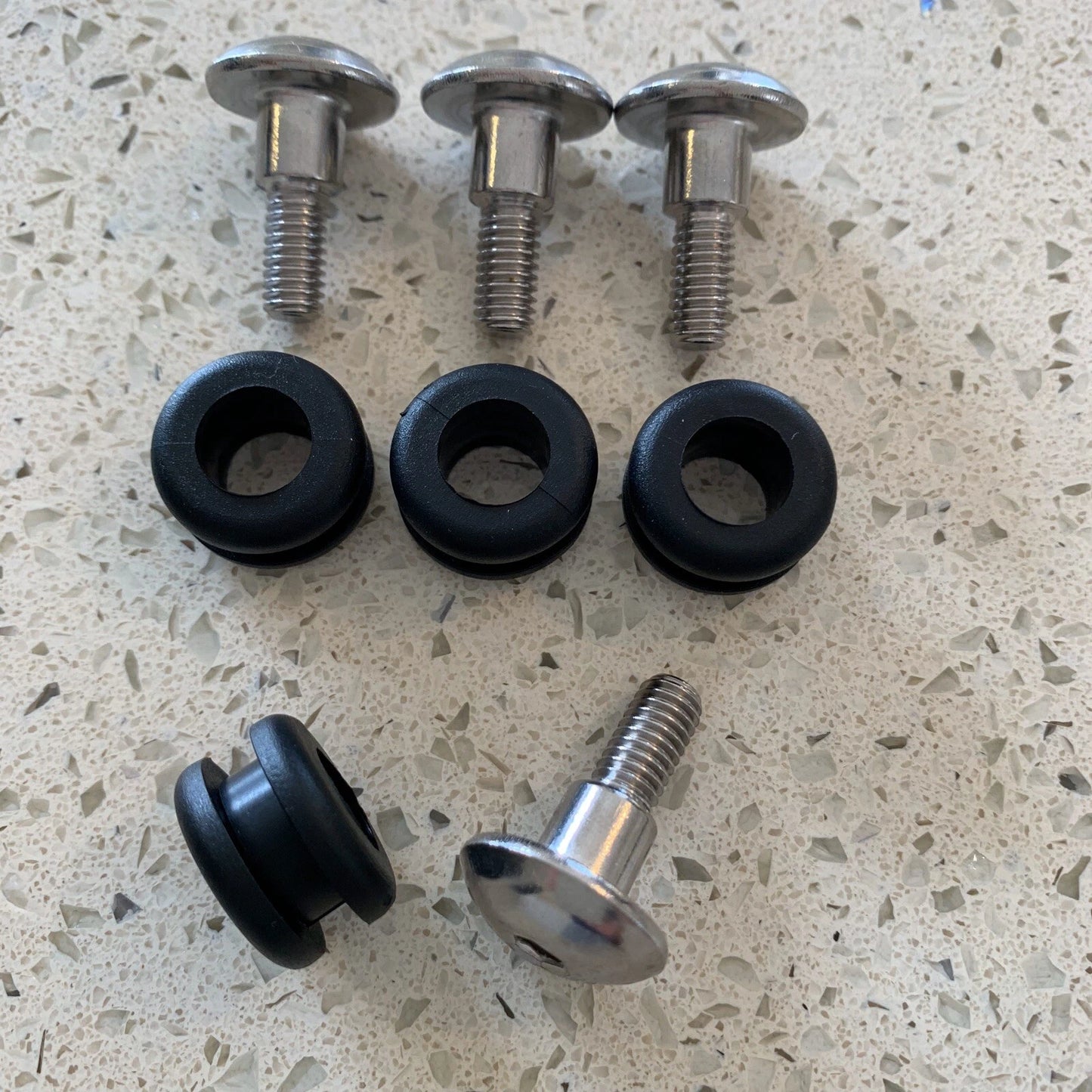 4 x m6 Stainless Steel Lower Fairing Shoulder Bolts & Eyelets for Suzuki GSX-R600