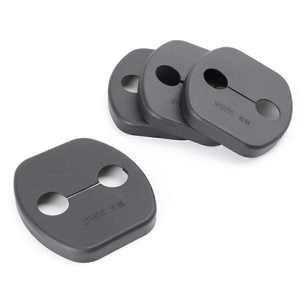 Door Lock Cover Pad Guard Protector Black for Nissan Qashqai (2008-2011)