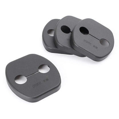 Door Lock Cover Pad Guard Protector Black for Nissan Qashqai (2008-2011)