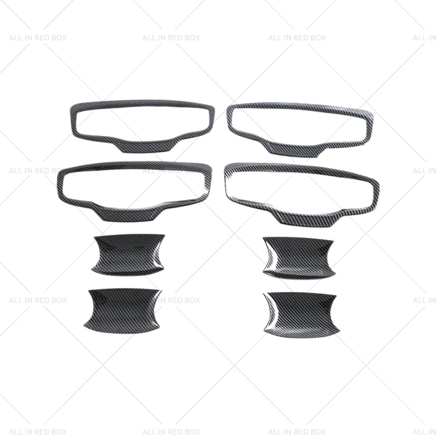 Carbon ABS Door Handle Bowl Cover Trim for Mitsubishi MV Triton (2023-2025)