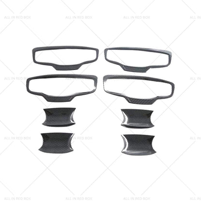 Carbon ABS Door Handle Bowl Cover Trim for Mitsubishi MV Triton (2023-2025)