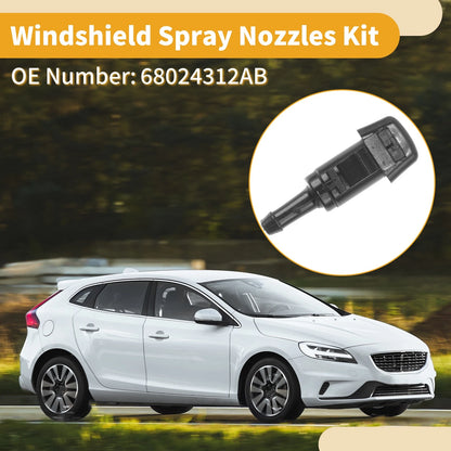 Windshield Washer Nozzle Kit for Chrysler 300 with Fluid Hose