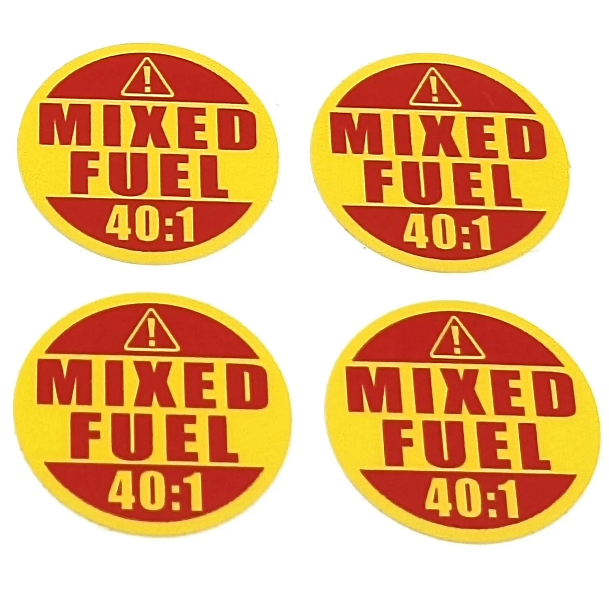 Mixed Fuel 40:1 Sticker for Extreme Stick Commercial Grade Labels