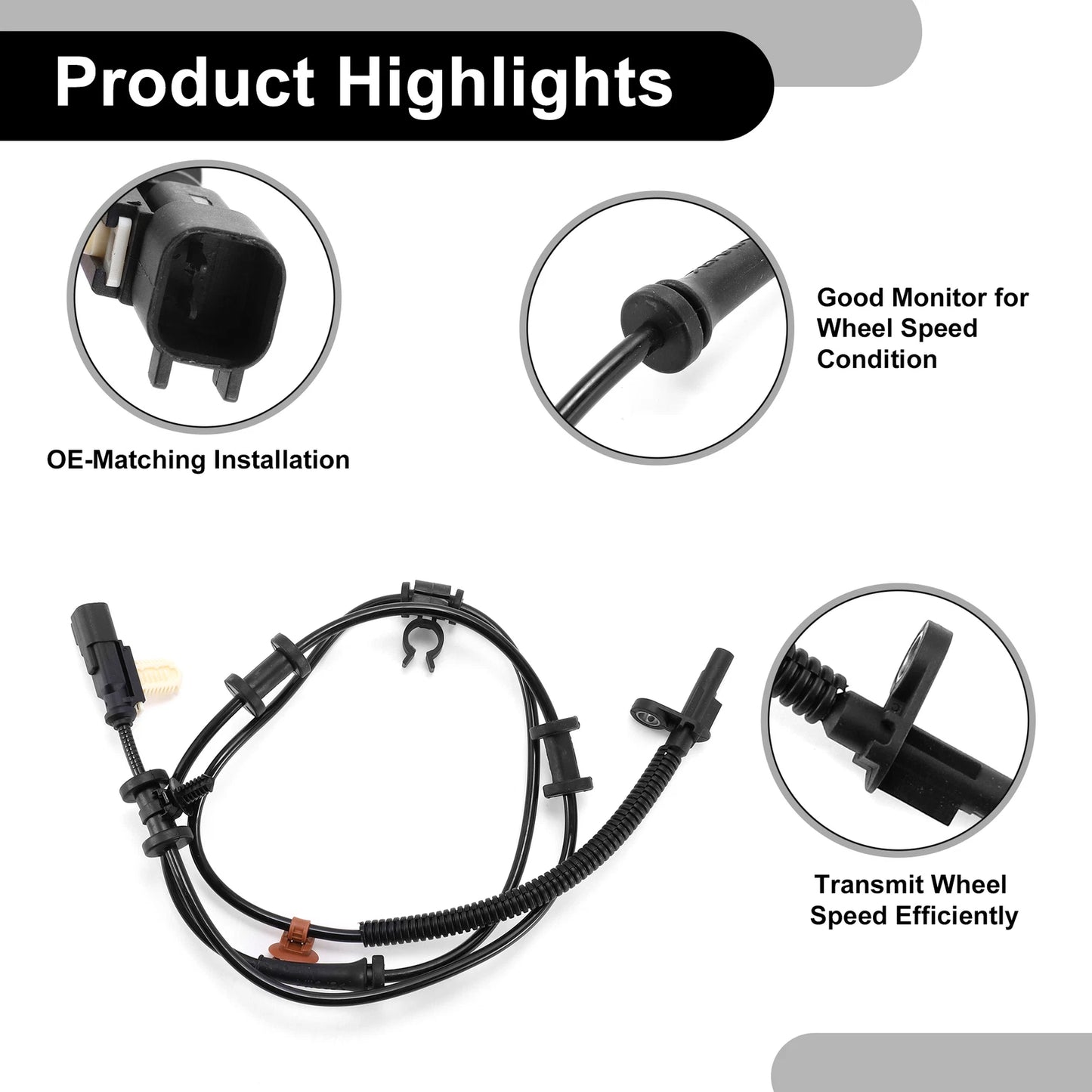 ABS Wheel Speed Sensor Left for Ford F-350 Super Duty (2011-2016)