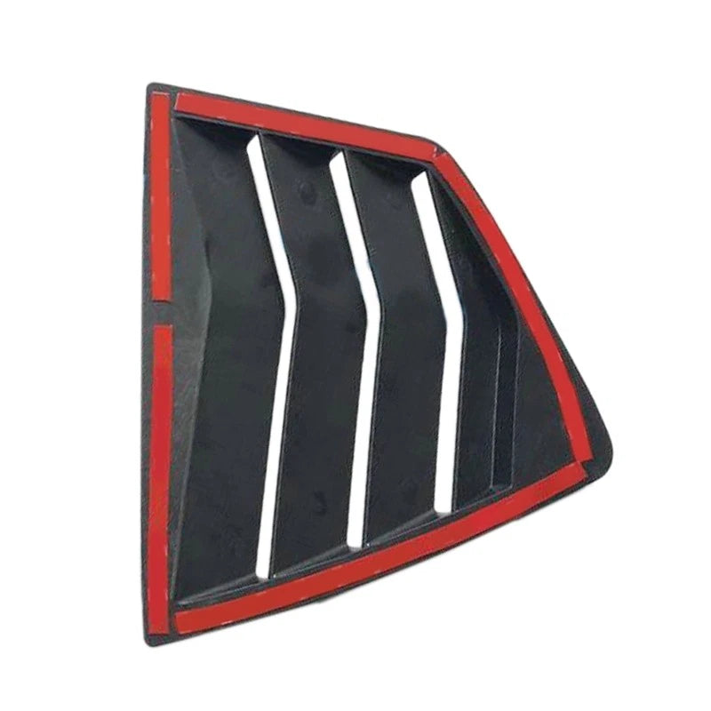 Gloss Black 1/4 Quarter Side Window Louver Cover for Honda Accord Sedan (2018-2023)