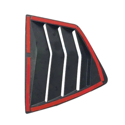 Gloss Black 1/4 Quarter Side Window Louver Cover for Honda Accord Sedan (2018-2023)