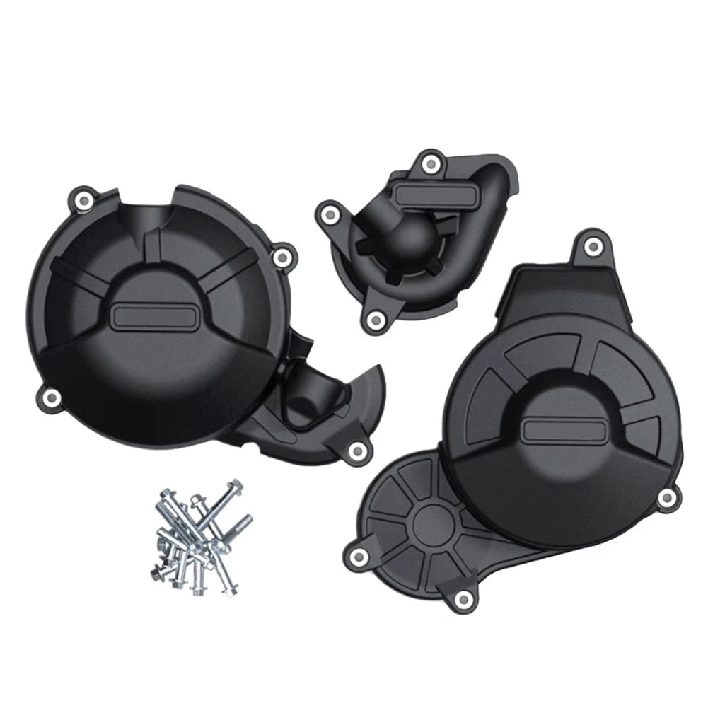 Black Engine Protection Cover for Aprilia RS660 Tuono 660 (2021-2023)