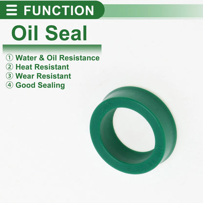 Oil Seal / 14x20x6mm / TPU Rotary Shaft Seal Green 5 Pcs for Make Model