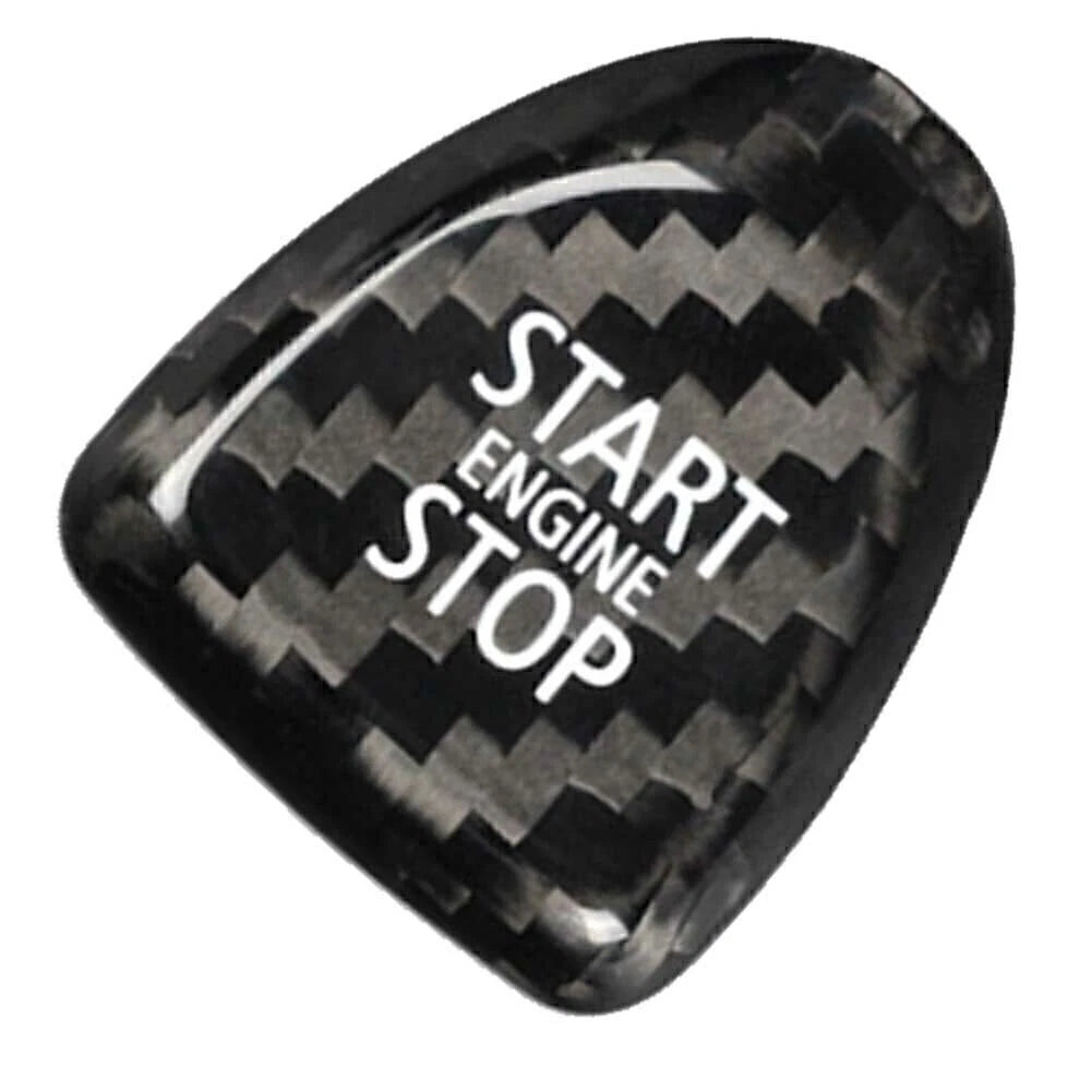 Black Carbon Keyless Start Button Cover for BMW Mini Cooper F54 F55 F56 (2014-2023)
