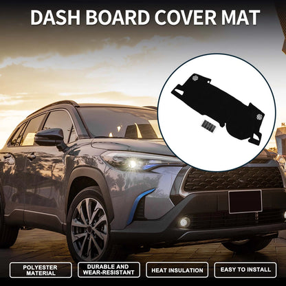Dashboard Cover Mat for Toyota Cross 2021-2024 Black 1 Set