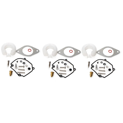 3 x Carburetor Repair Kits for Yamaha Outboard 75-90HP