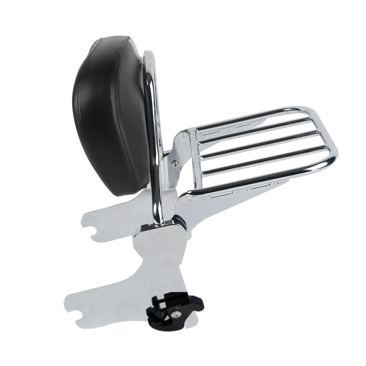 Chrome Sissy Bar Luggage Rack Docking Kit for Harley Touring (1997-2008)