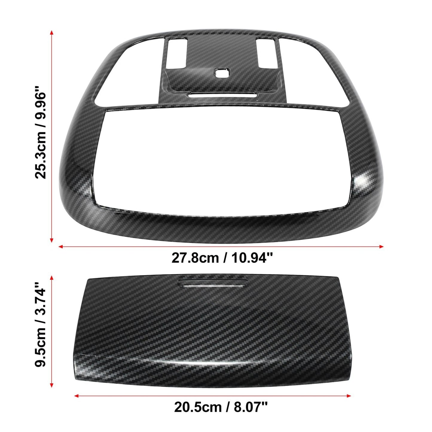 Carbon Fiber Roof Reading Light Cover for Dodge Charger (2011-2021)