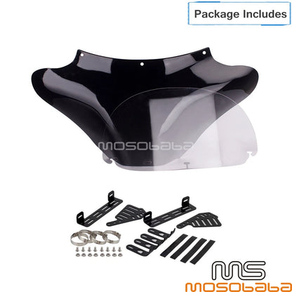 Black Batwing Fairing for Harley Softail FLSTN FLSTF FLST FLHR
