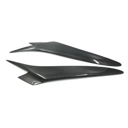 Carbon Fiber Headlight Eyebrow Eyelid Strip Cover Trim for Mazda RX-8 2003-2008