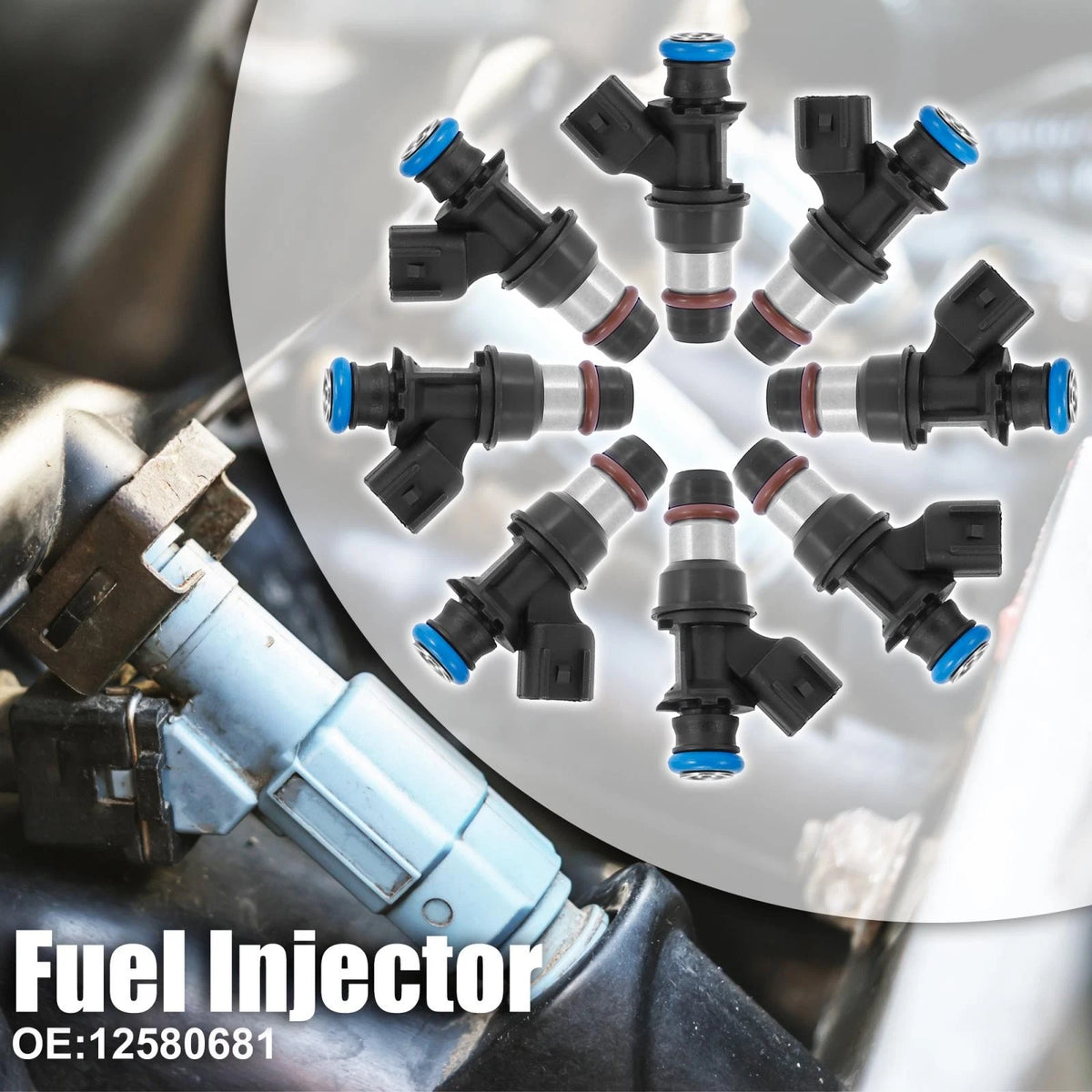 8pcs 5.3L Fuel Injector for GMC Envoy/Sierra Chevrolet Silverado