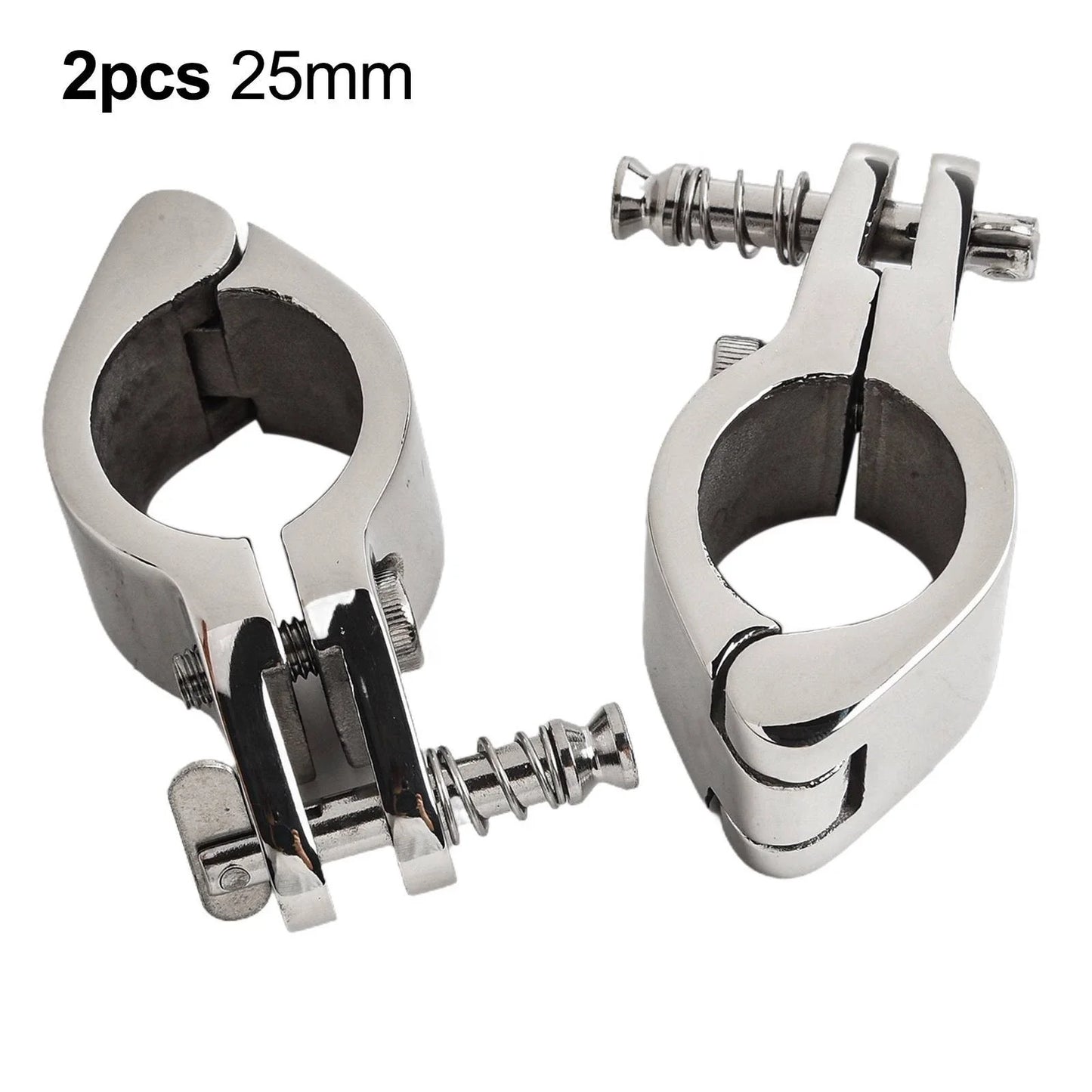 Boat Bimini Top Fitting Hinged Jaw Slide Marine Rail Mount Hardware 2 Pcs