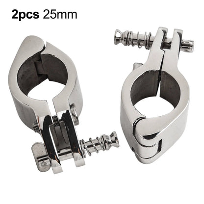 Boat Bimini Top Fitting Hinged Jaw Slide Marine Rail Mount Hardware 2 Pcs