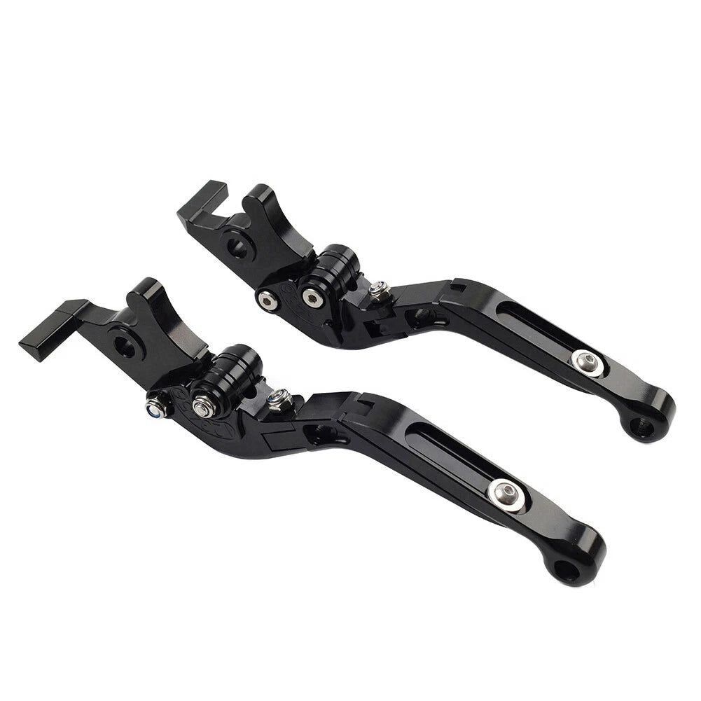 Extendable Brake Clutch Levers for BMW F650GS (2002-2007) Black