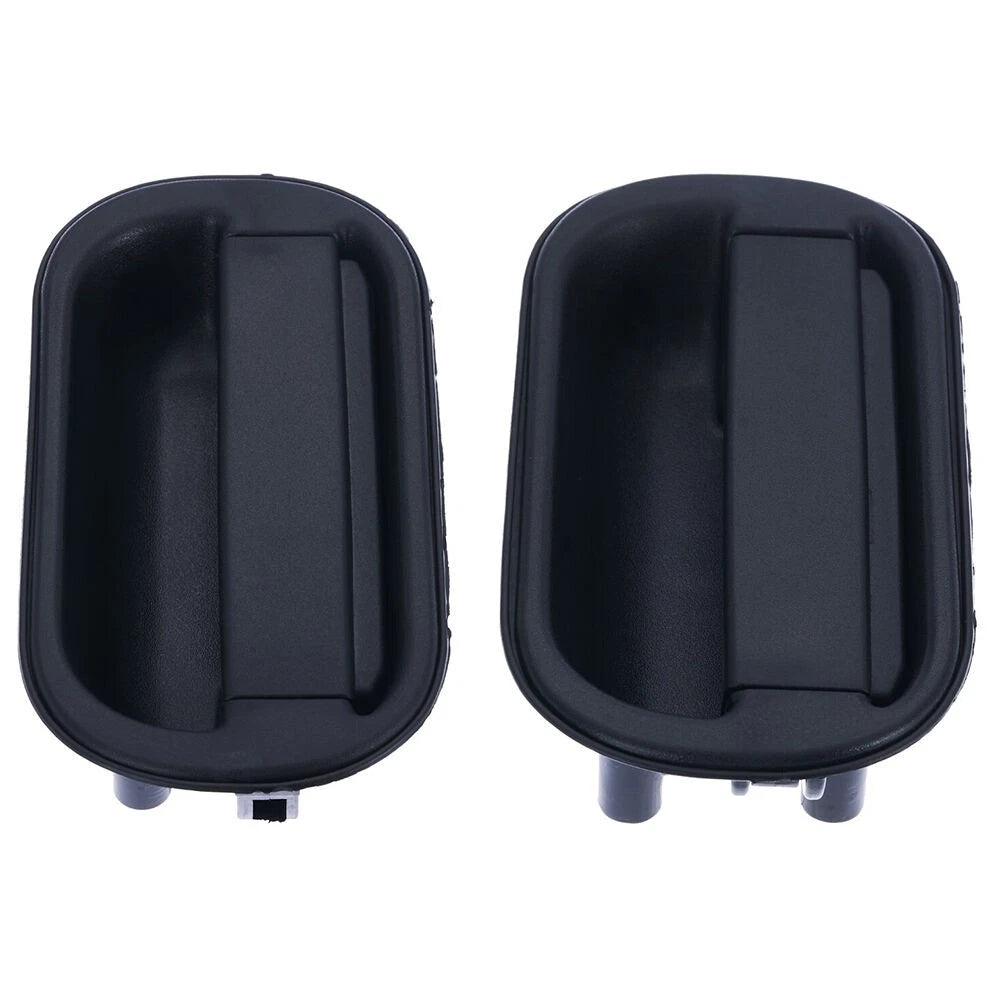 Door Handle Outer Set of 2 Black Front L+R for Mitsubishi Canter (1995–2005)