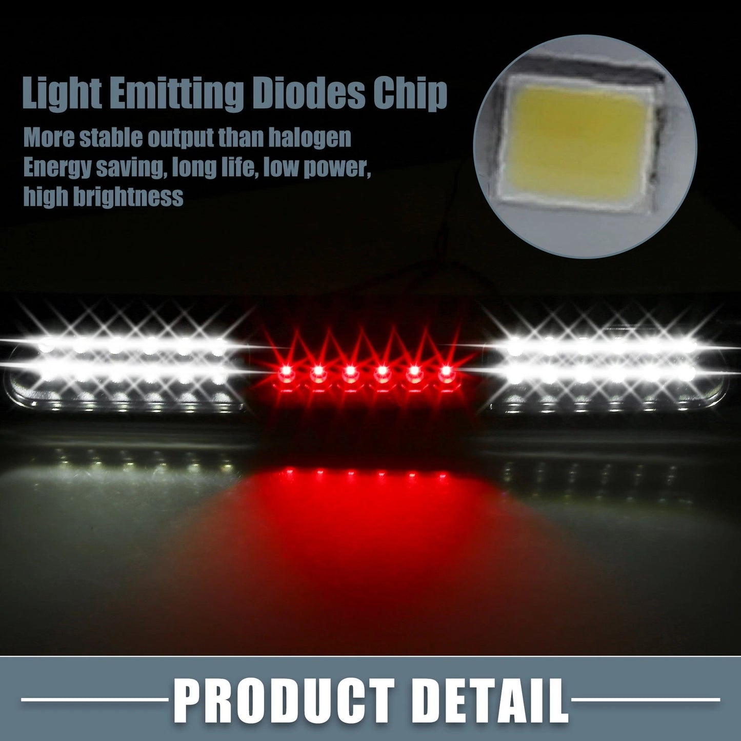 High Mount Stop Light XL3Z13A613AA for Ford F150 (2004-2008) Smoked Lens