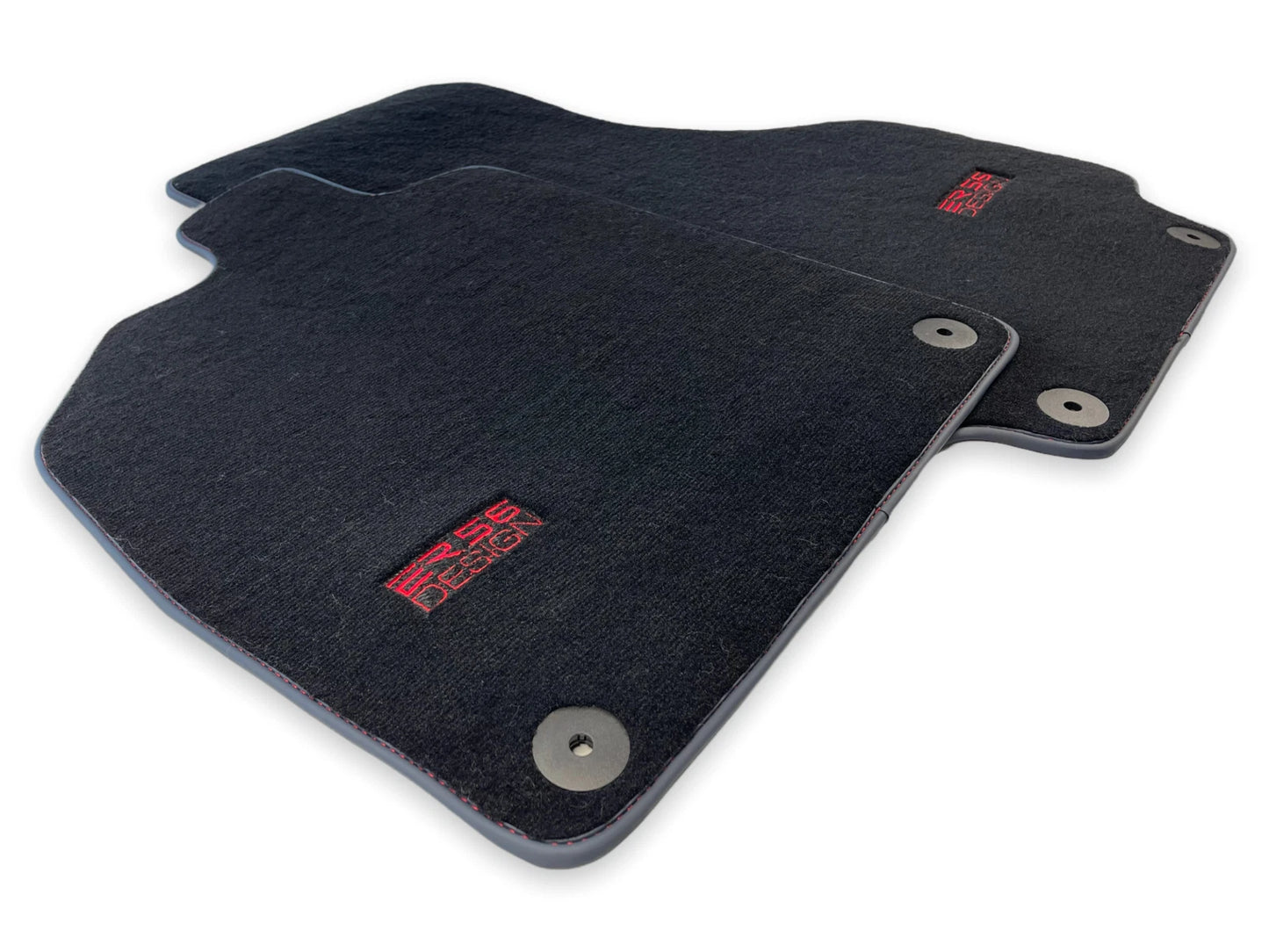 Floor Mats for AUDI R8 2015-2023 Black Tailored Carpets ER56 Design
