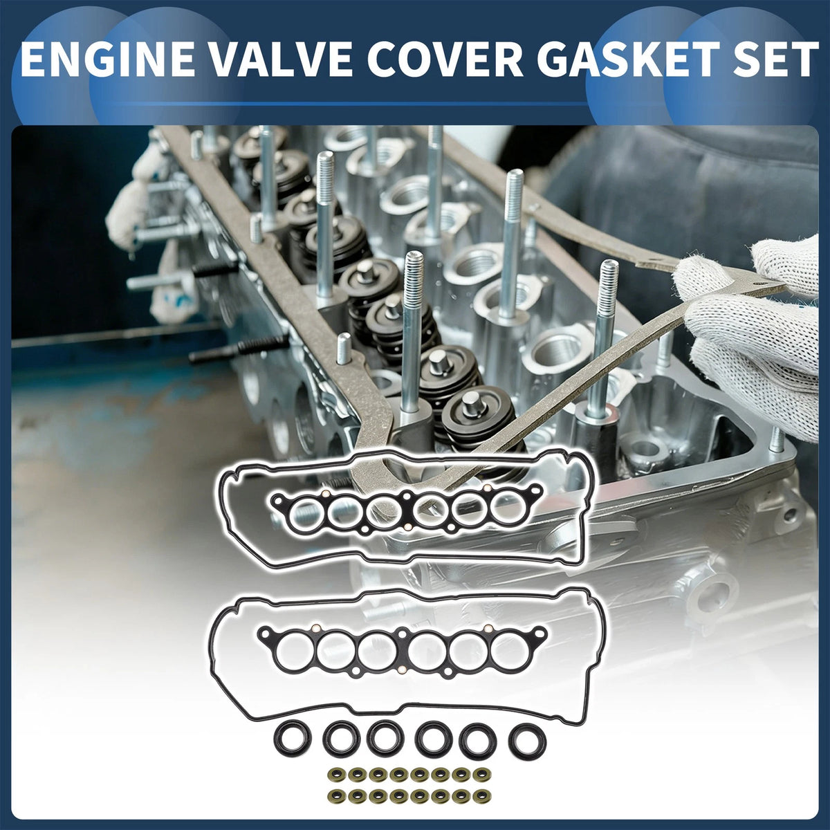 Valve Cover Gasket Set for Toyota 4Runner (1996-2002) 3.4L V6