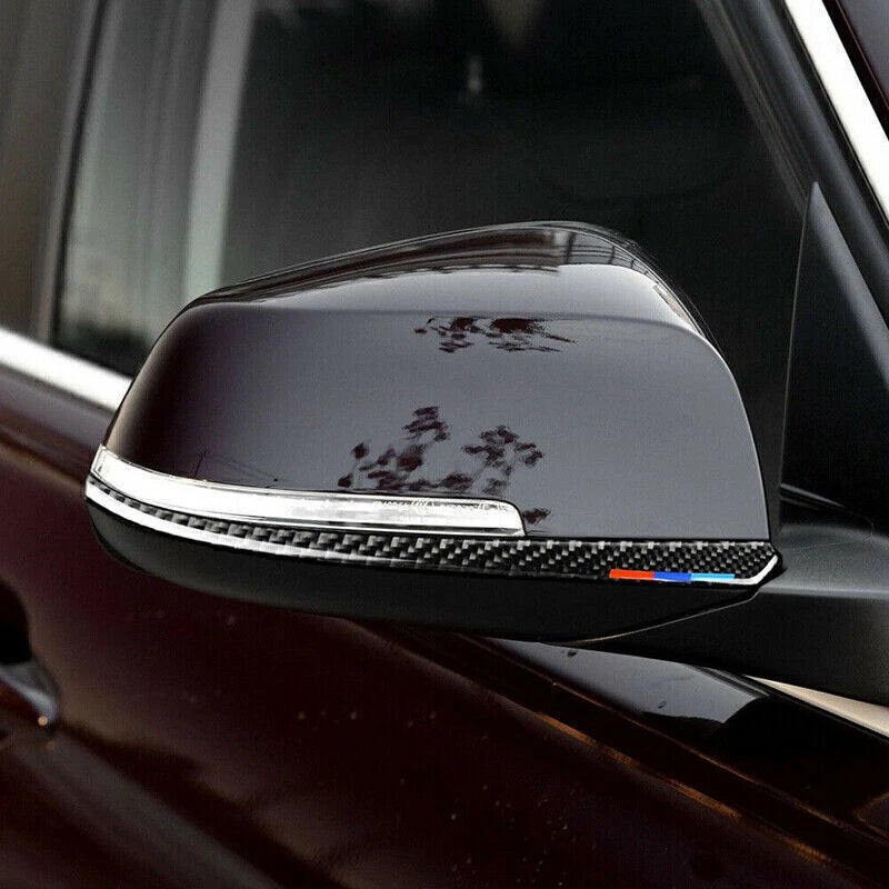 Carbon Fiber Rearview Mirror Cover Trim for BMW 1 2 3 4 Series (2012-2020)